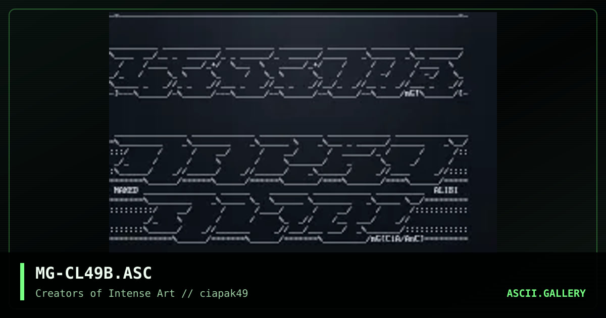 #49 ascii colly 2/2, by markgoh, 1997