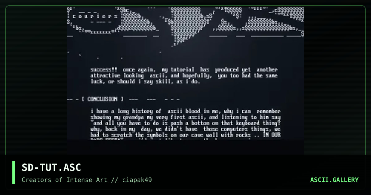 become an ASCII MASTER! fast!, by sudden death, 1997