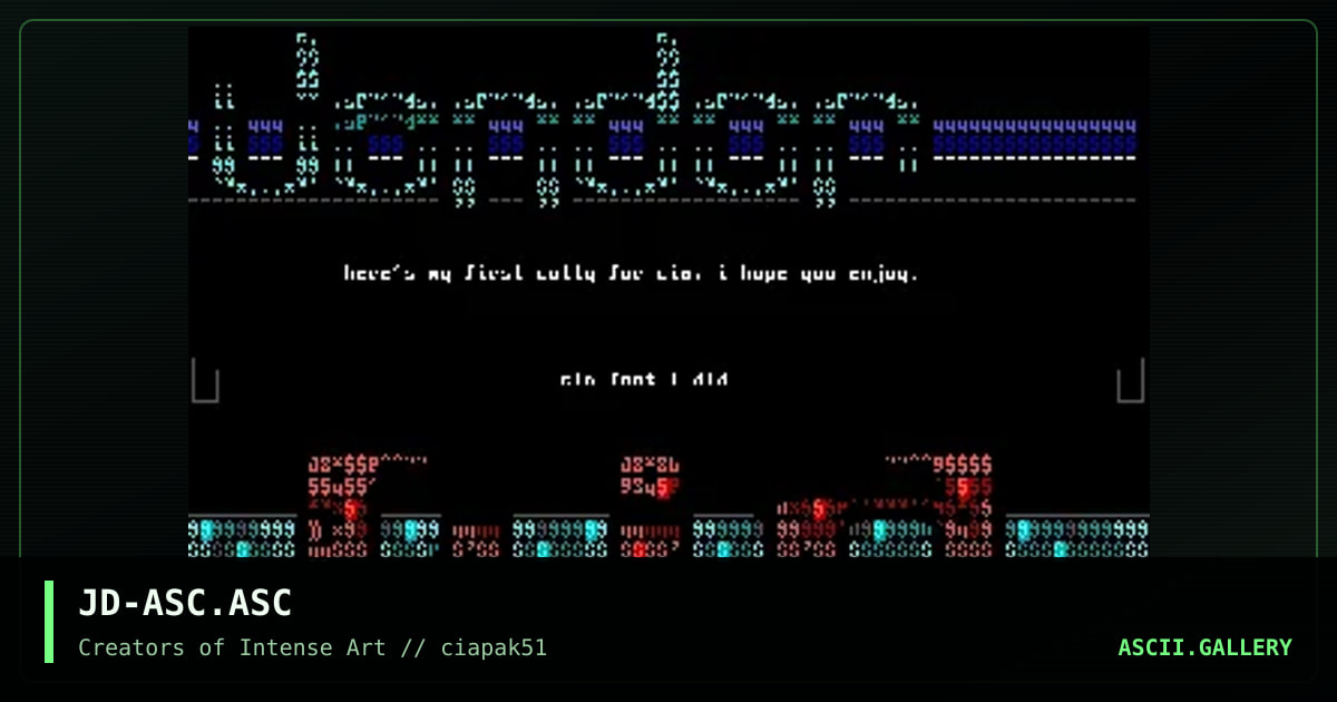 ascii colly, by jandor, 1997