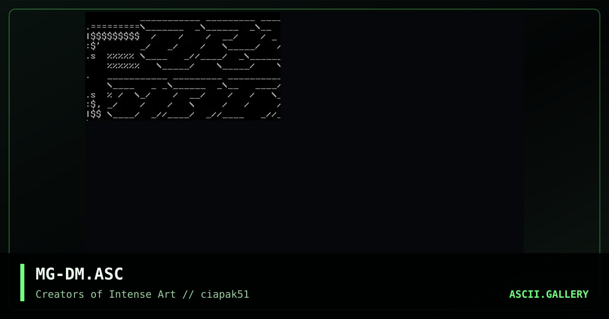 dm ascii, by markgoh, 1997