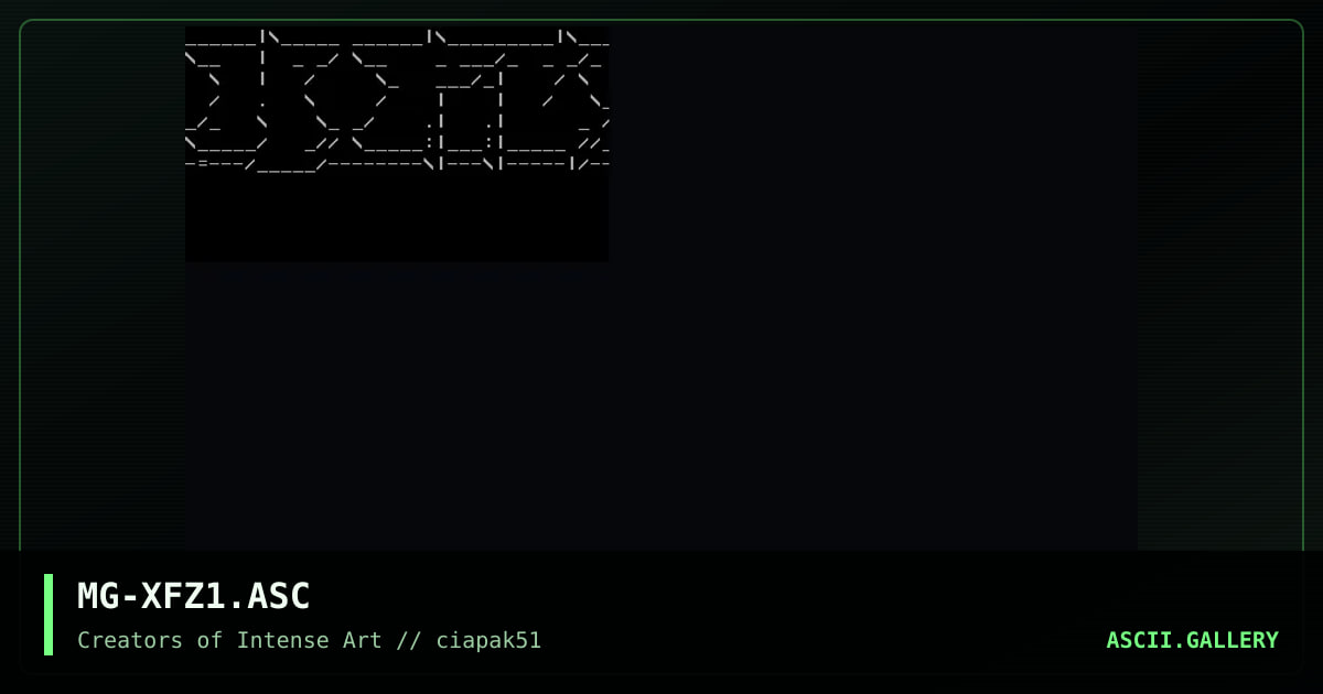 xfz ascii, by markgoh, 1997