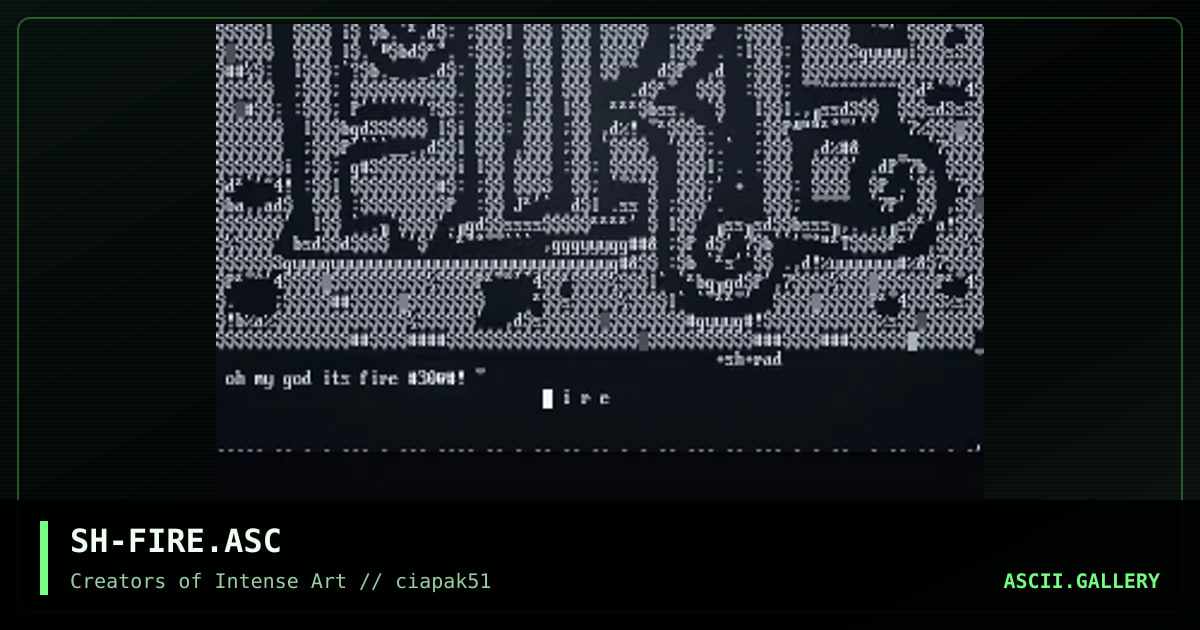 fire ascii, by shanifer, 1997