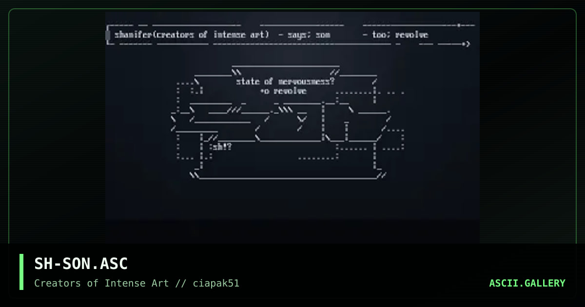 son ascii, by shanifer, 1997