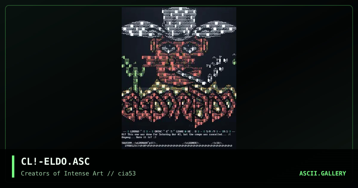 Eldorado, by cleaner, 1998