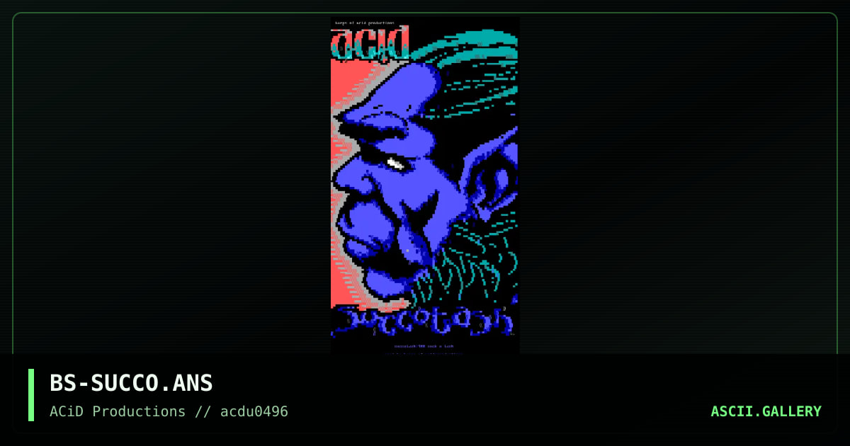Succotash, by burps, 1996