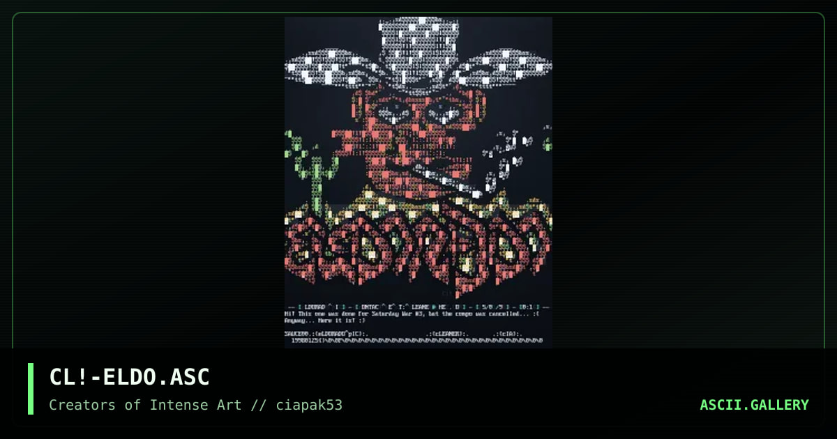 Eldorado, by cleaner, 1998