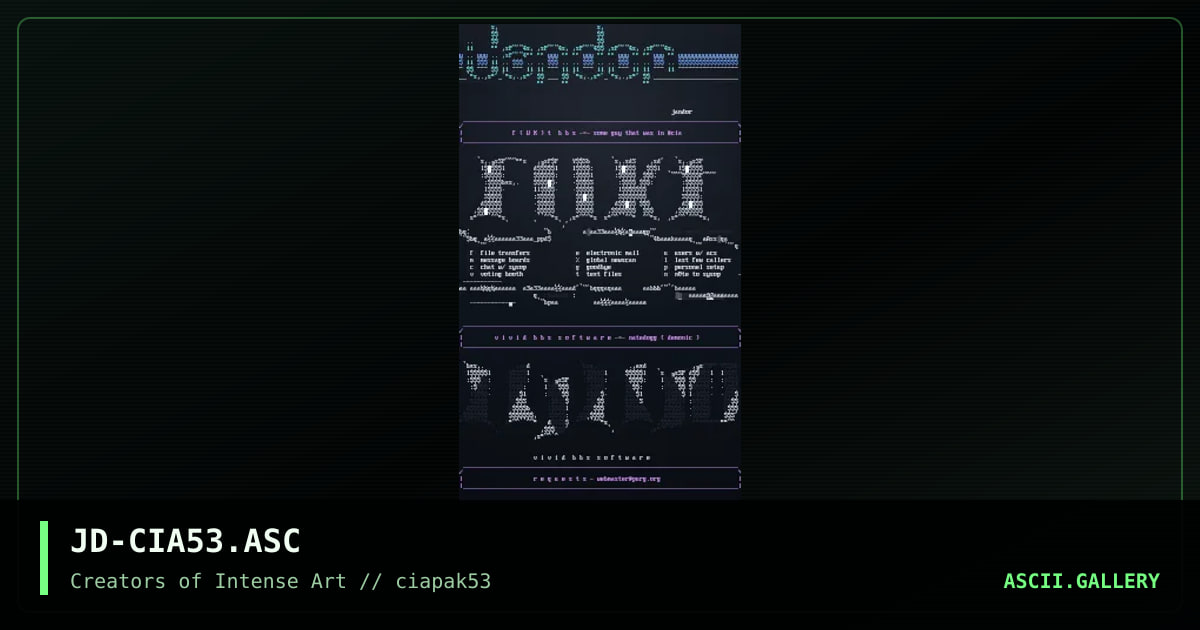 ascii colly, by jandor, 1998