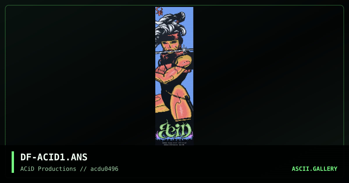 ACiD Advo, by darkforce, 1996