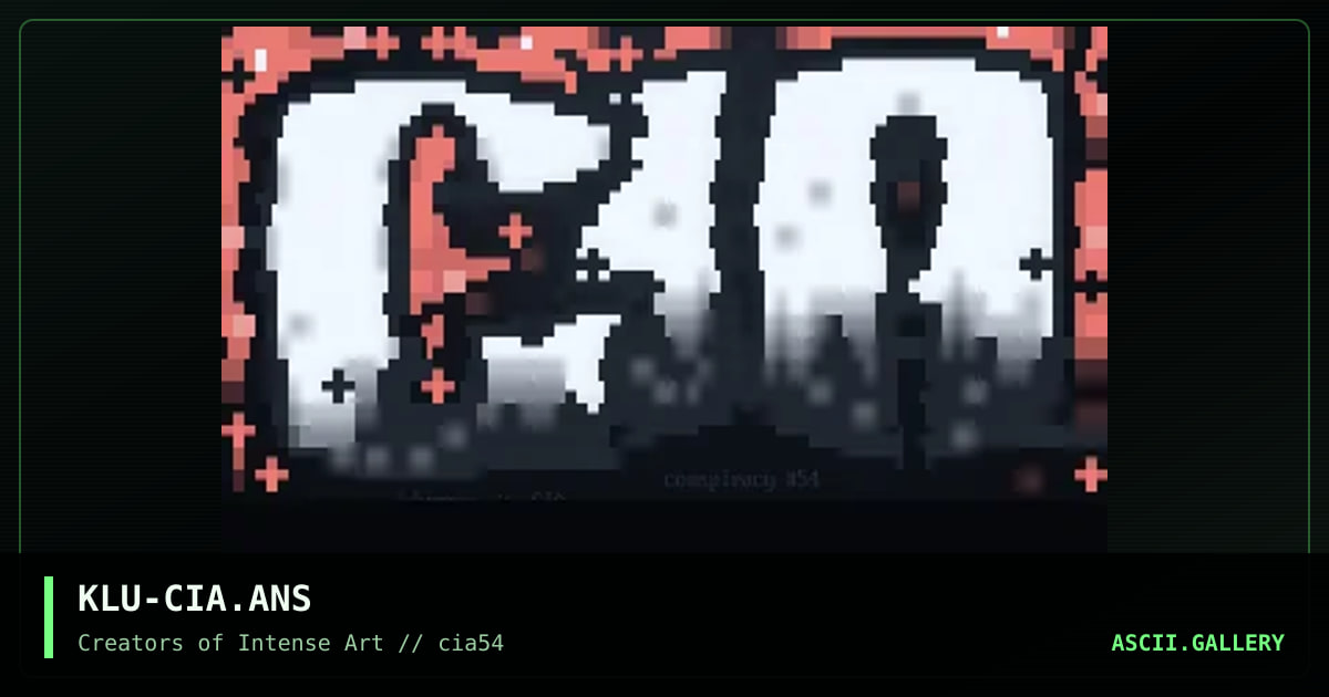 CIA Promotional, by klumzee, 1998