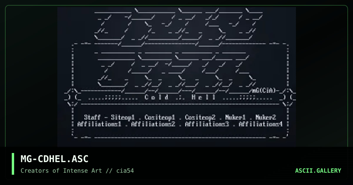 cold hell, by markgoh, 1998