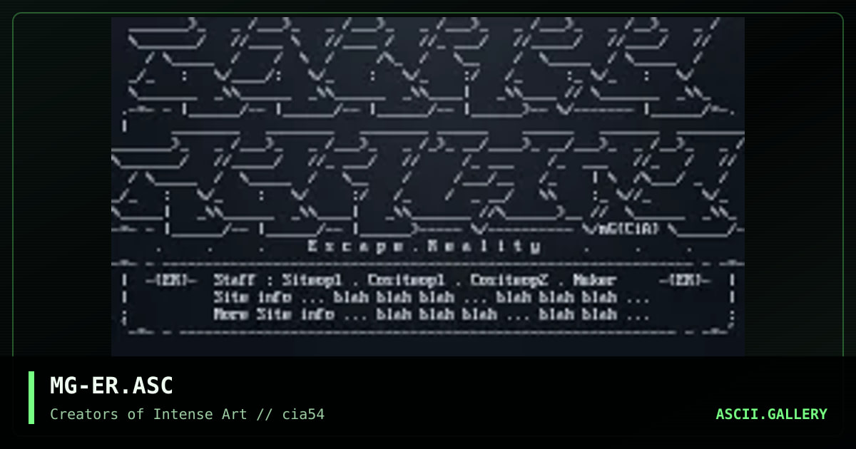 Escape Reality, by markgoh, 1998