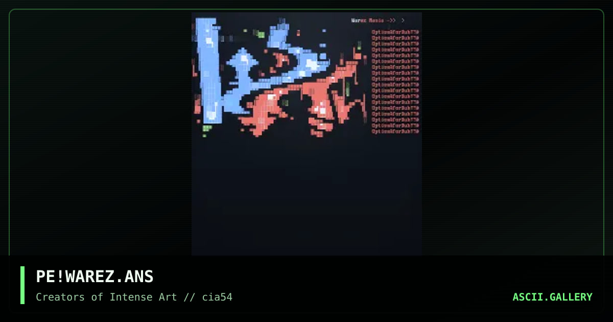 Warez Mania, by phonyeye, 1998