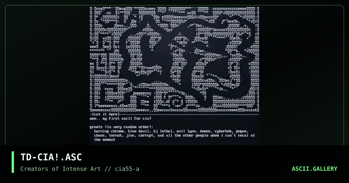 cia logo, by the director, 1998