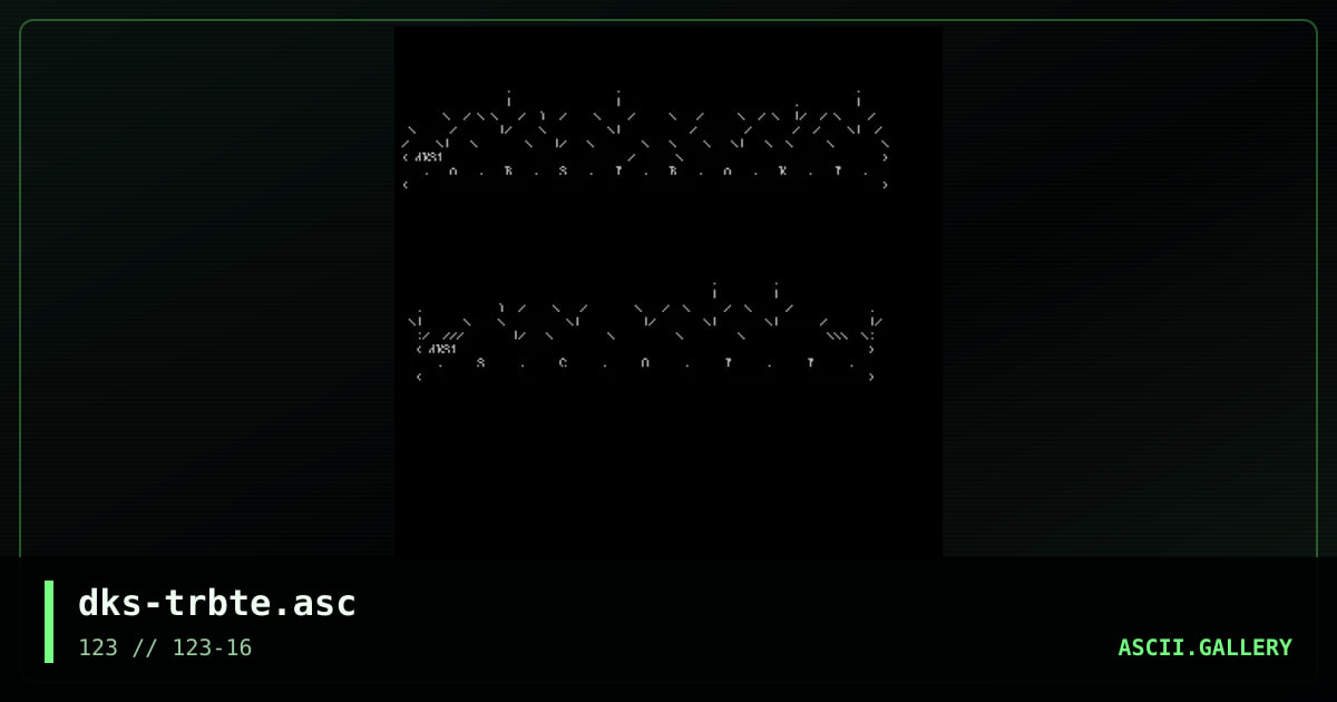 dks-trbte.asc, by dks, 2003