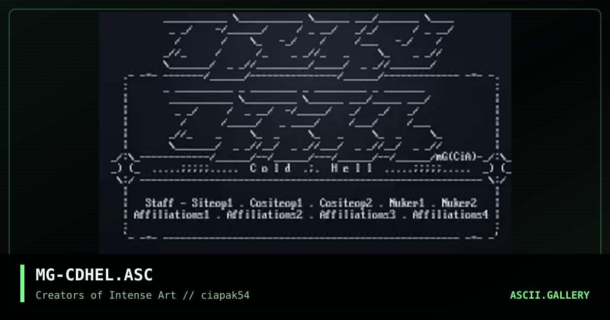 cold hell, by markgoh, 1998