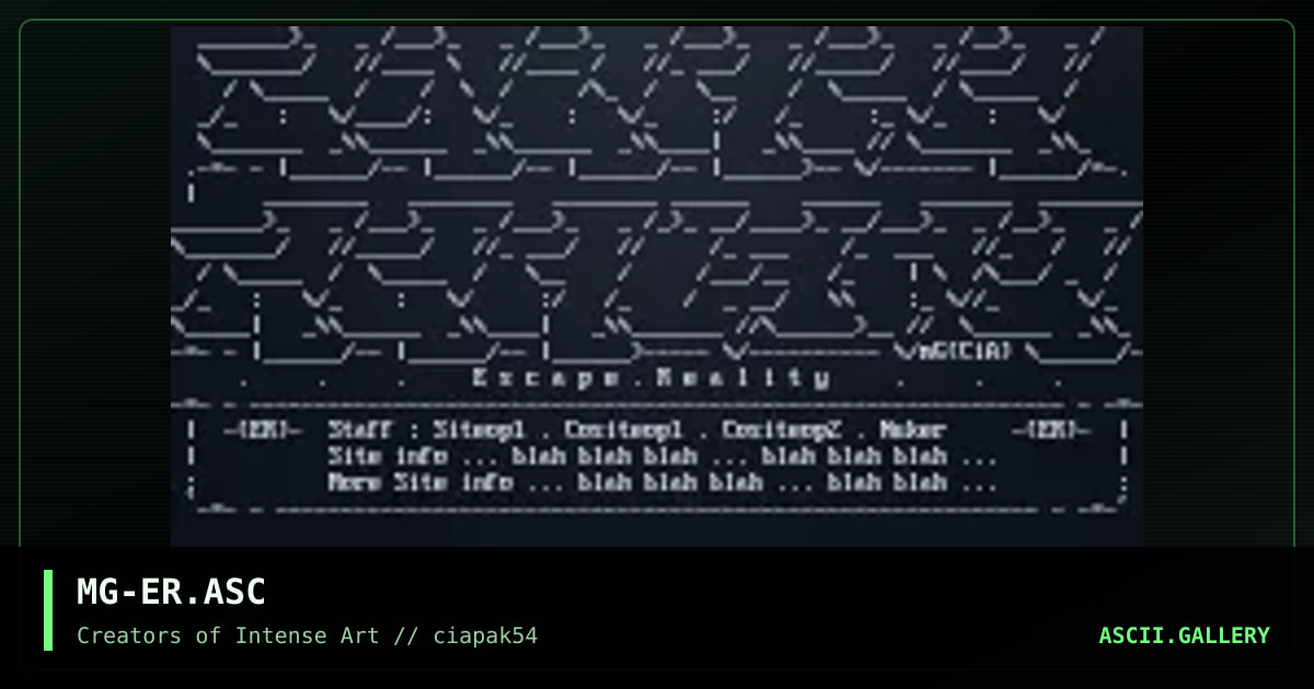 Escape Reality, by markgoh, 1998