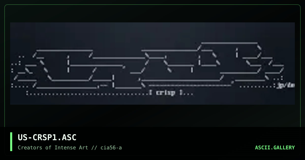 crisp, by jack phlash, dark entity, 1998