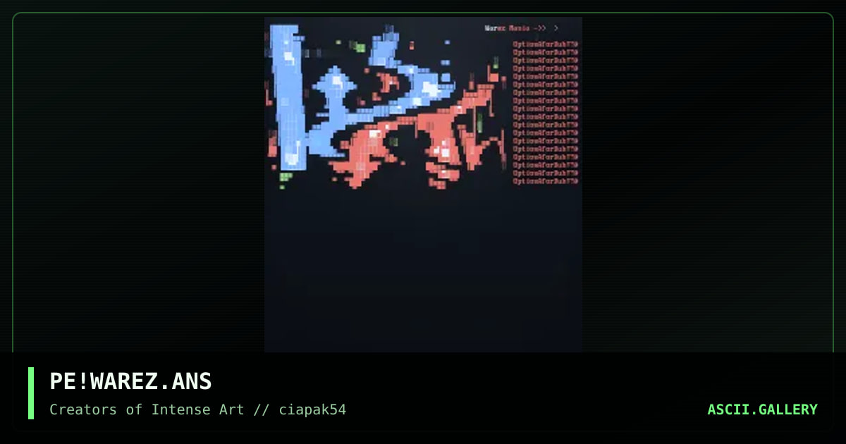 Warez Mania, by phonyeye, 1998