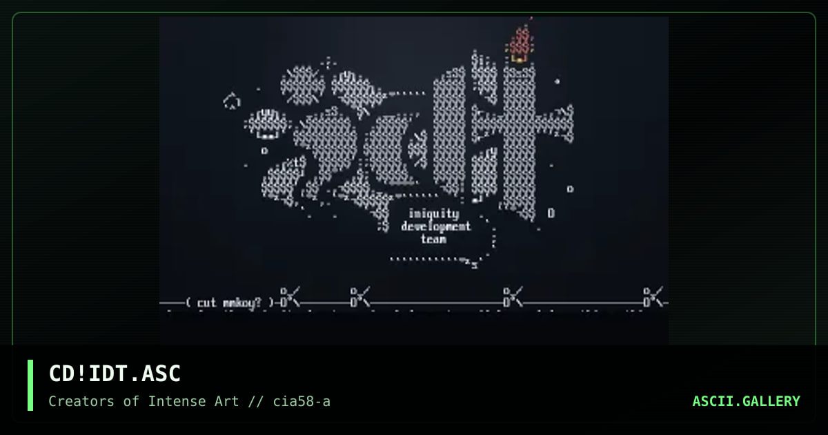 Iniquity Development Team, by cat-dog, 1998