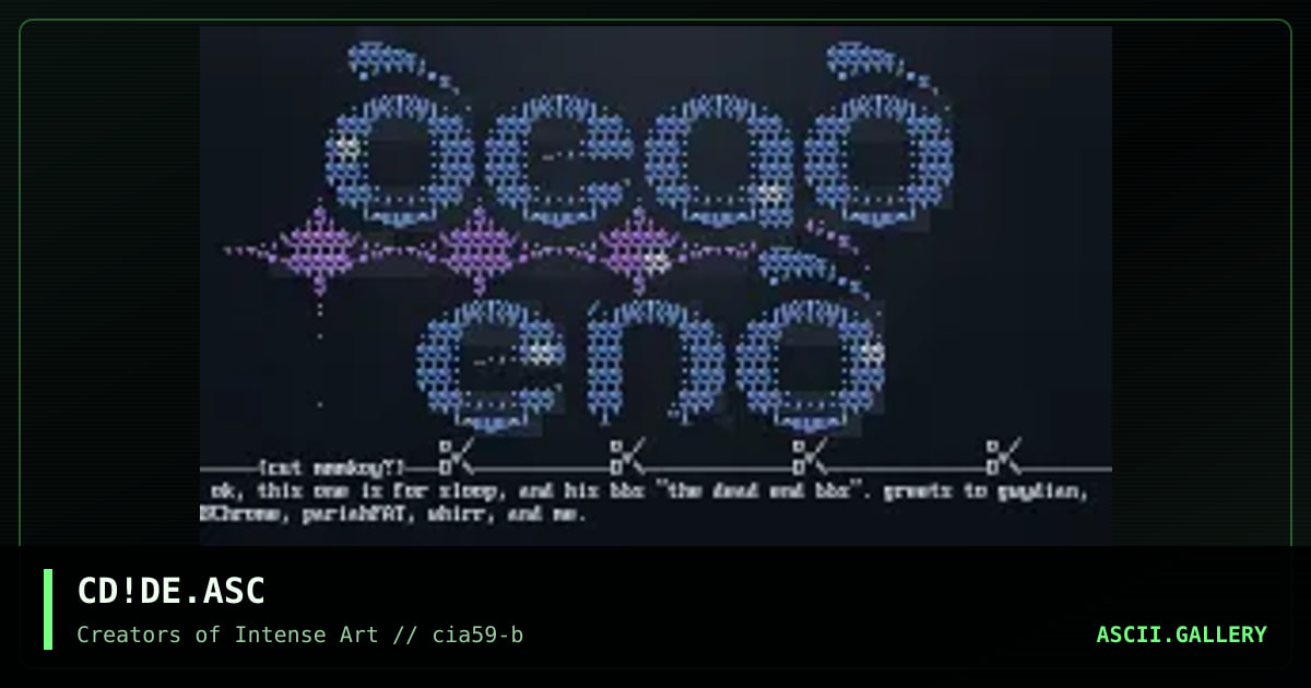 dead end bbs, by cat-dog, 1999