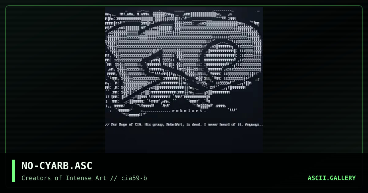 Rebel Art Promo, by noktor, 1999