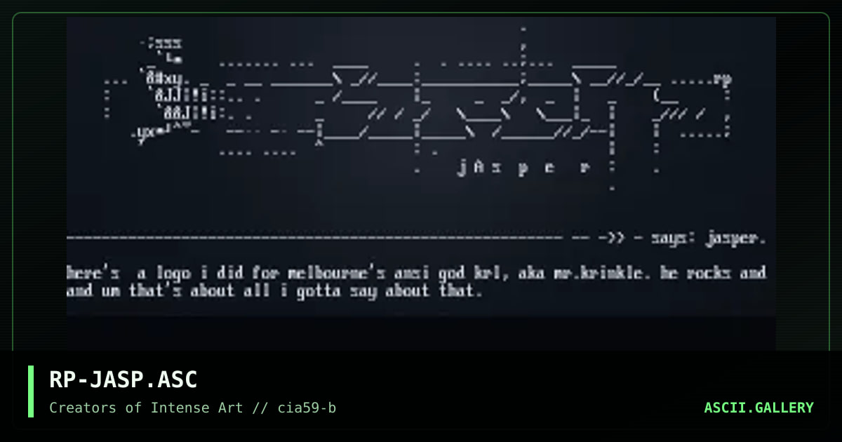 j A s p e r . ., by rippa, 1999