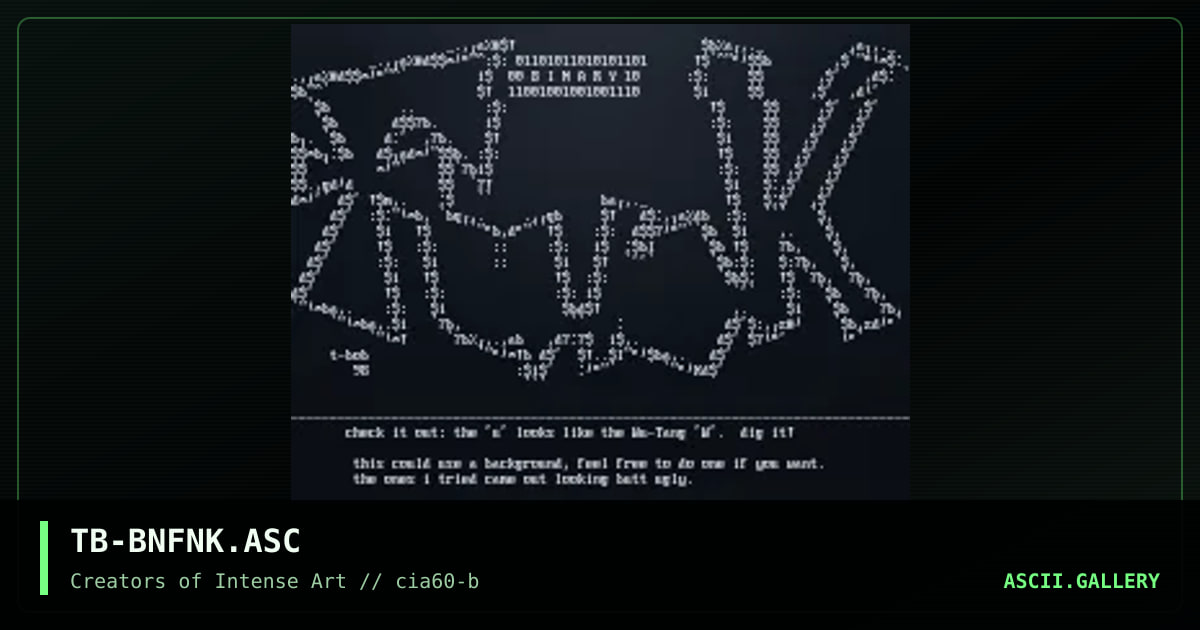 Binary Funk, by t-bob, 1999