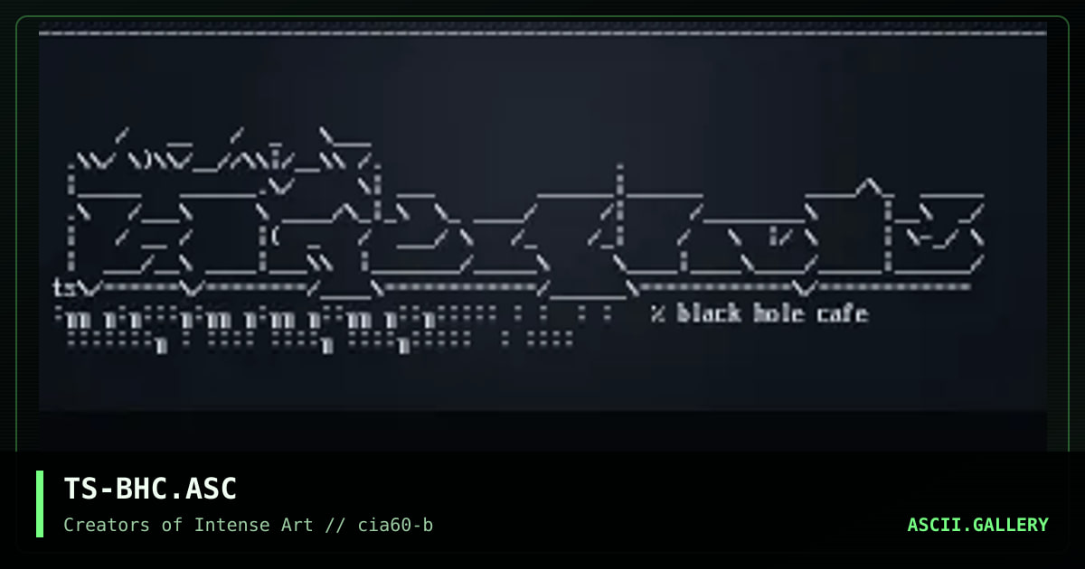 black hole cafe, by tesko suicide, 1999