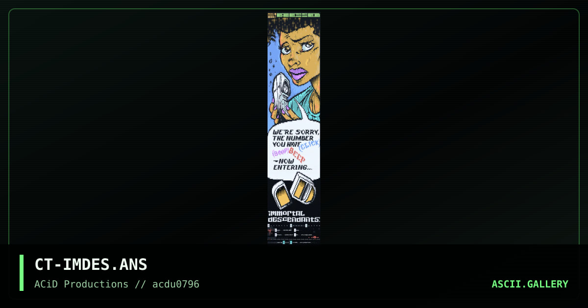 Immortal Descendants, by cool t, 1996