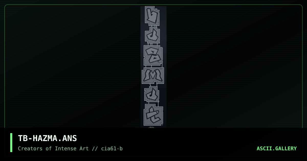 hazmat!ascii, by t-bob, 1999