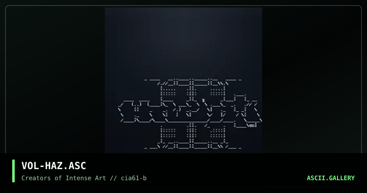 hazmat promo, by volatile, 1999