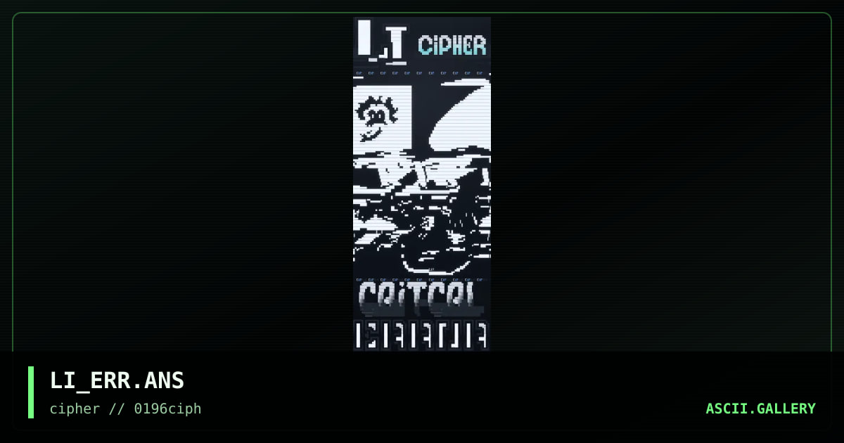CiPHER logO!, by lord of illusions, 1996
