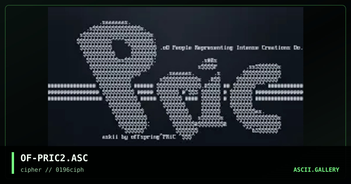 Pric Advertisements, by offspring, 1996