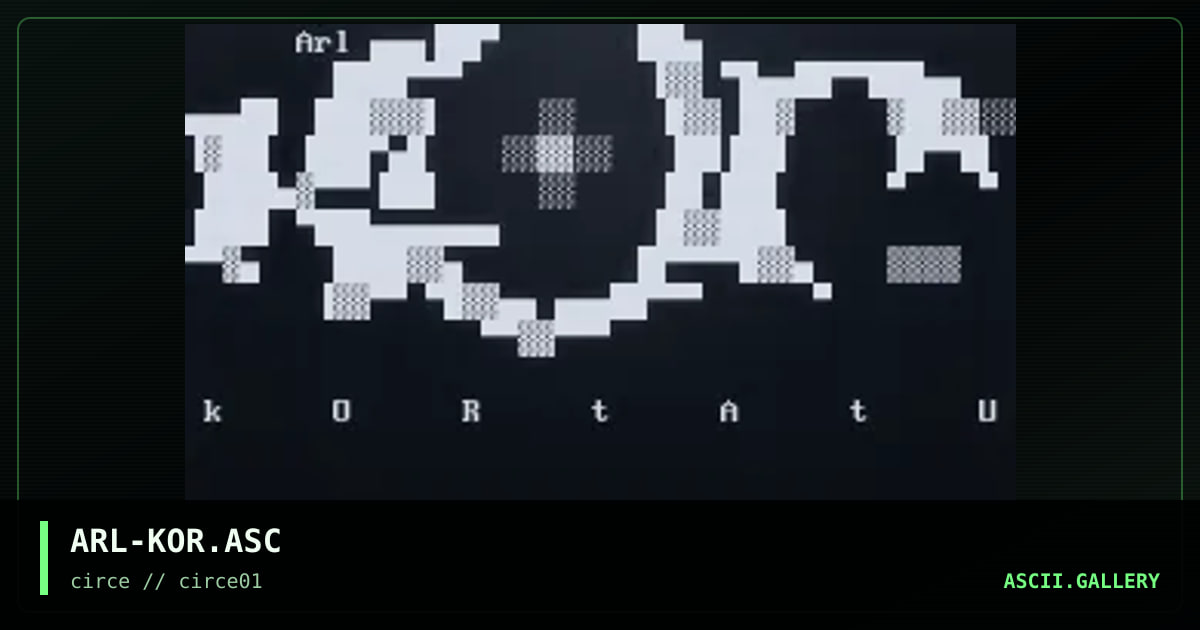 ARL-KOR.ASC, by arlequin, 1997