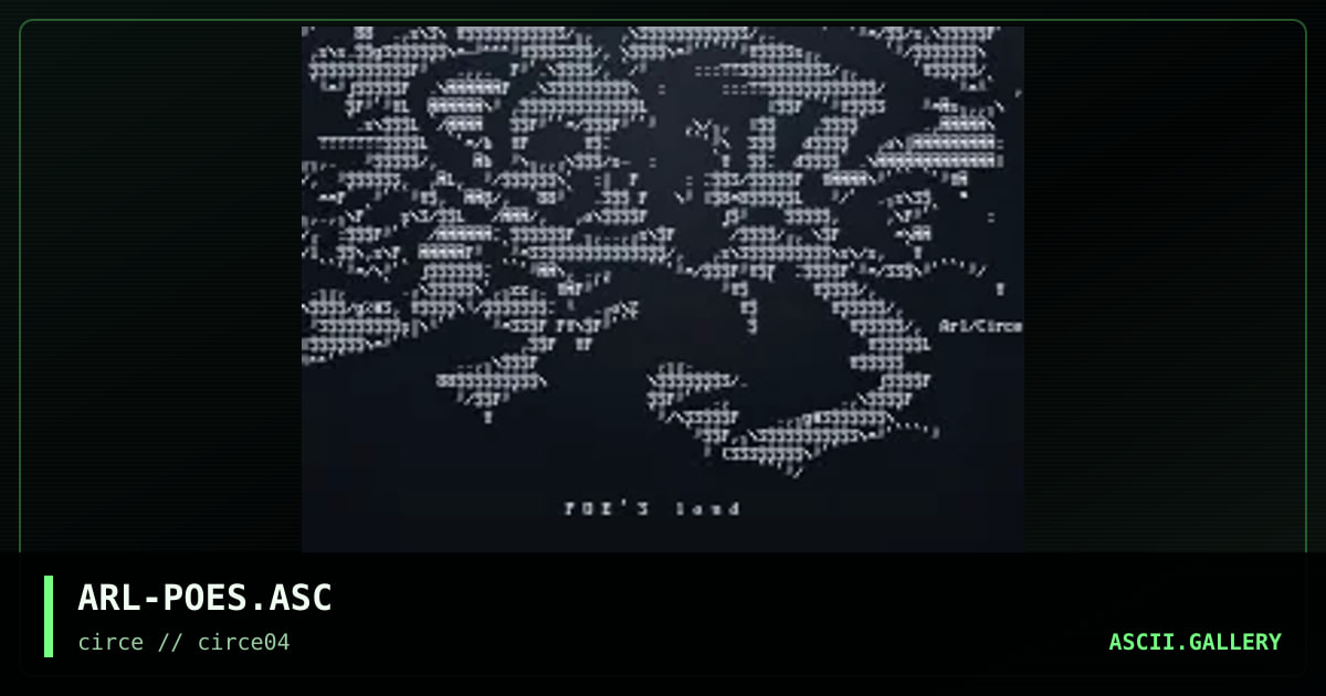 ARL-POES.ASC, by arlequin, 1998