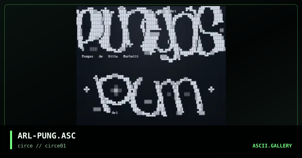 ARL-PUNG.ASC, by arlequin, 1997