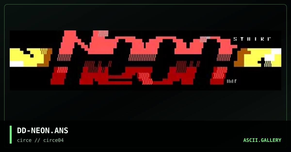 Neon Strike, by diamond darrell, 1998