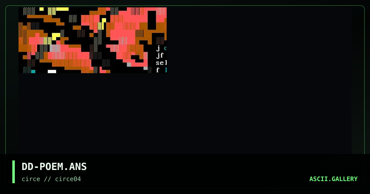Poe's Land main menu, by diamond darrell, 1998