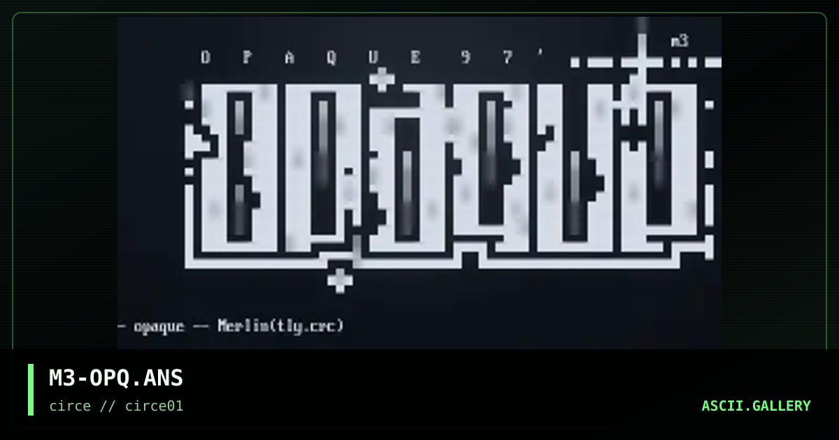 M3-OPQ.ANS, by merlin, 1997