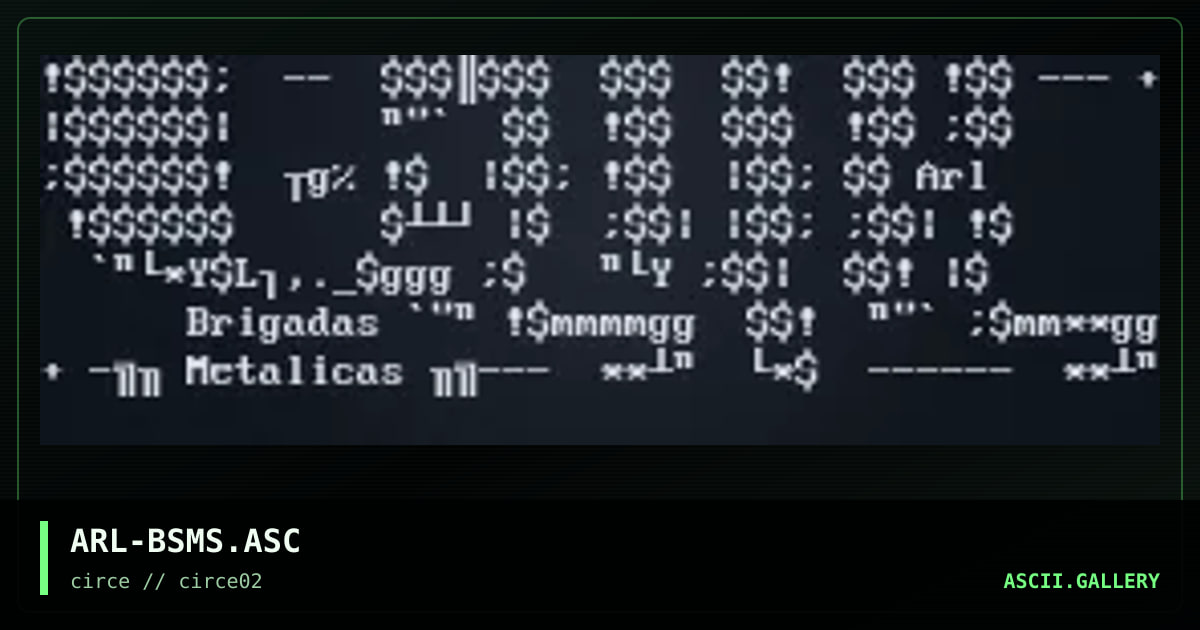 ARL-BSMS.ASC, by arlequin, 1997
