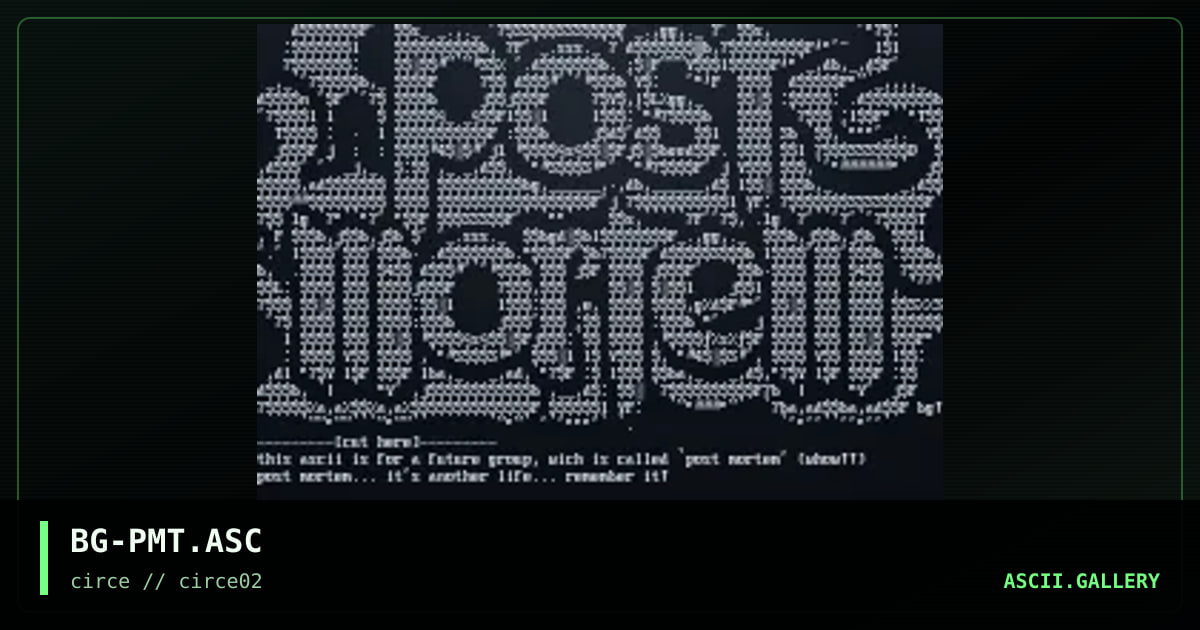 BG-PMT.ASC, by bergus, 1997