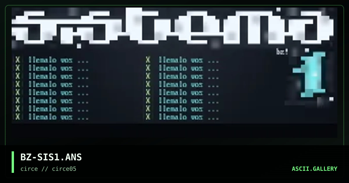 Sistema 1, by biozard, 1998