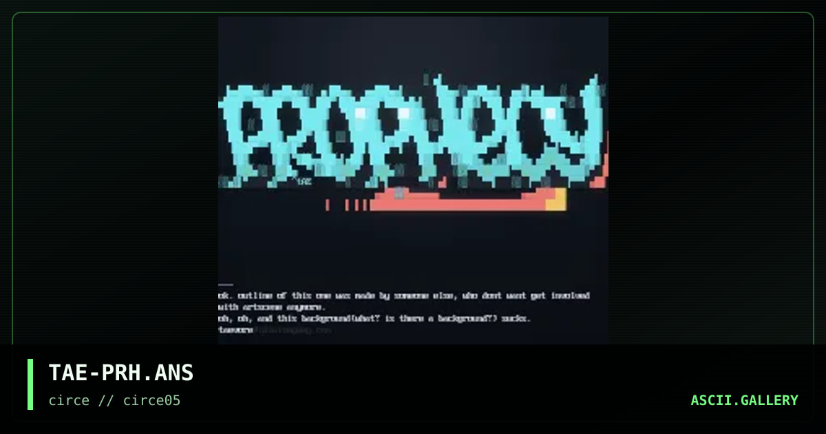 prophecy, by taevore, 1998