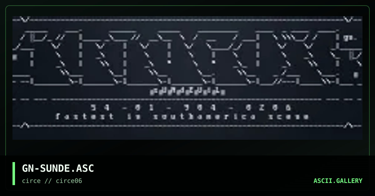 GN-SUNDE.ASC, by gavilan, 1998