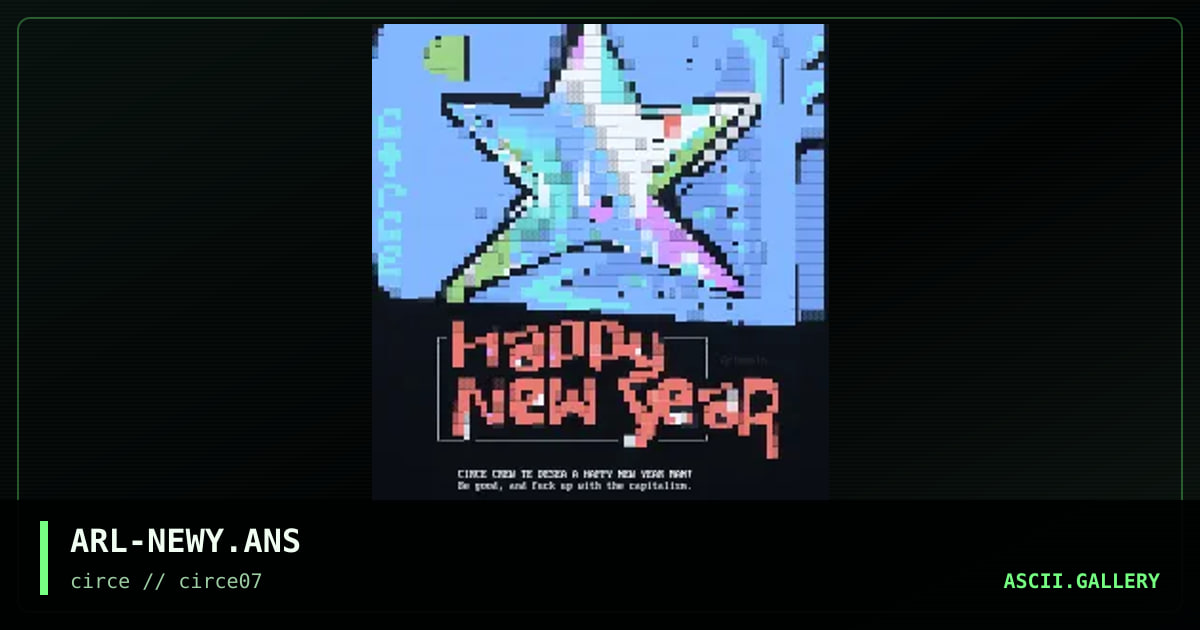 Happy new year, by arlequin, 1999