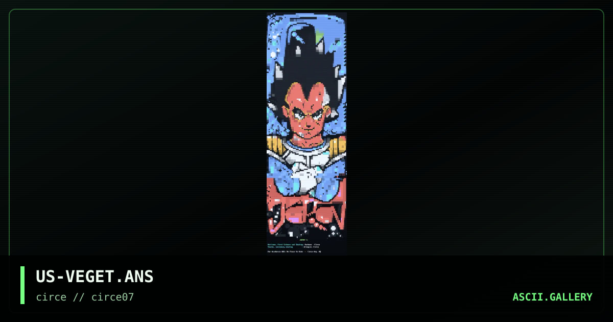 Flashed Vegeta, by arlequin, darkman-circe, 1999