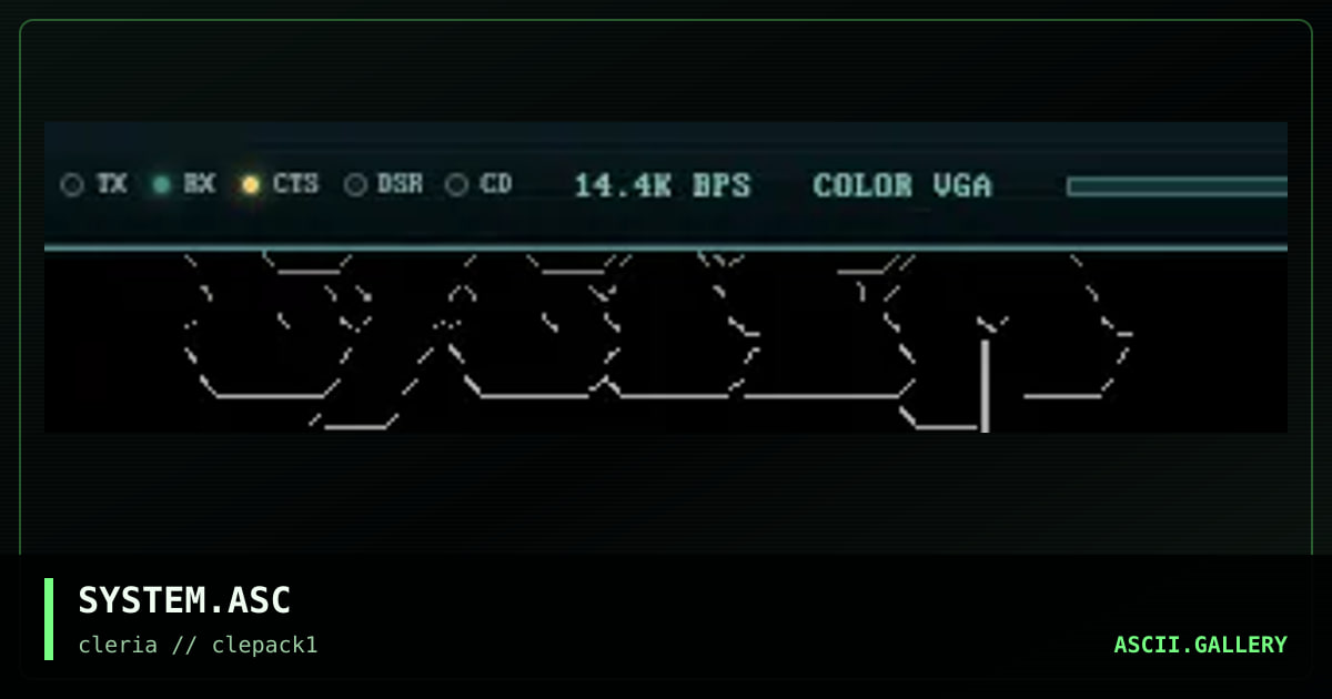 SYSTEM.ASC, by susan, 1994