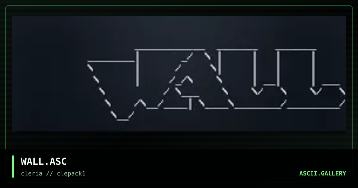 WALL.ASC, by susan, 1994