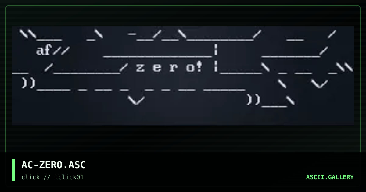 zero, by afrocreep, 1998