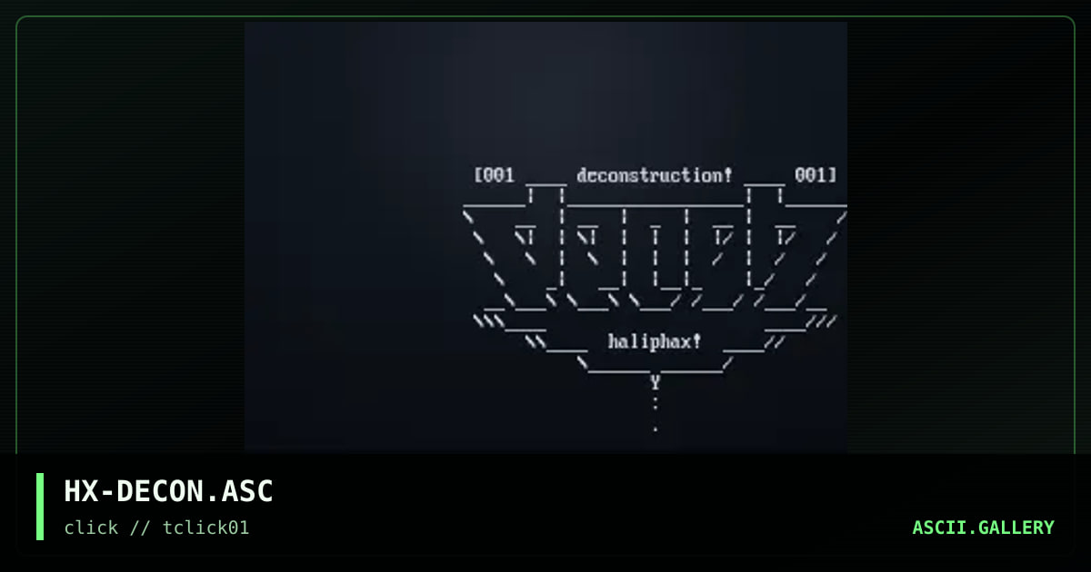 deconstruction, by haliphax, 1998